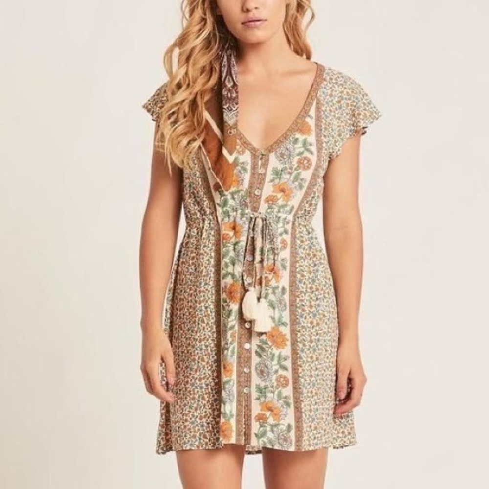 New Mystic Magnolia Cotton Summer Tassel Dress